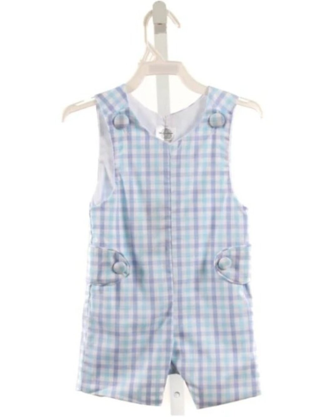BROWN BOWEN & CO. LT BLUE PLAID JON JON